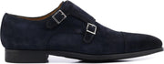 Magnanni Mannen Suède Gespschoenen / Herenschoenen / Instapper 16016 - Blauw - Maat  41