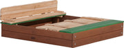 AXI Ella XL Zandbak met bankjes Bruin/groen - FSC Hout - 120 x 120 x 20 cm