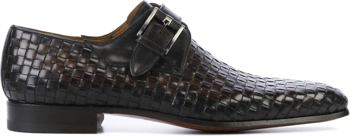 Magnanni Mannen Leren Gespschoenen / Herenschoenen / Instapper 20527 - Bruin - Maat  45.5