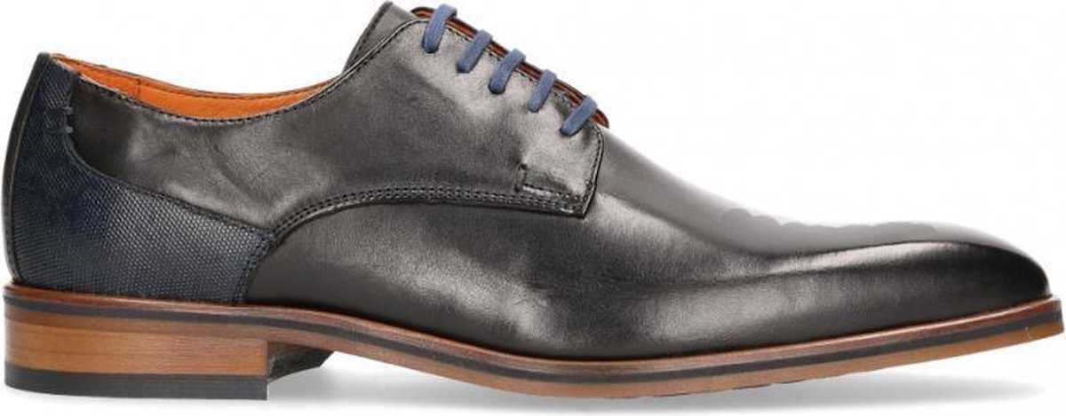 Van Dalen  - Geklede Veterschoen Leer - Mens - Black - 44
