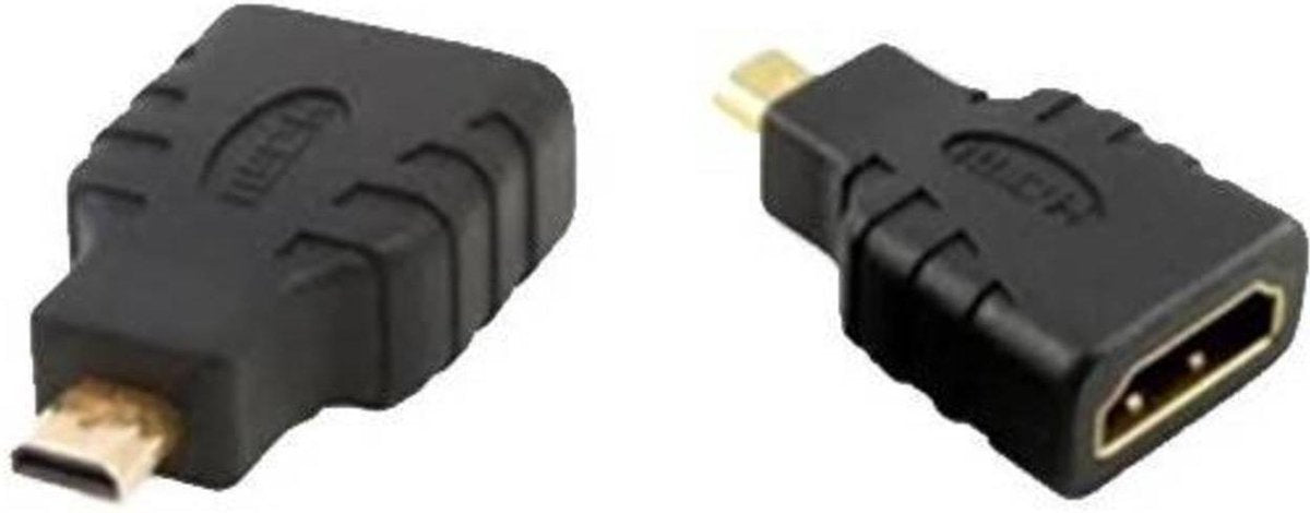 HDMI Female Naar Micro HDMI Male F / M Adapter HD TV Connector Adapter - Zwart