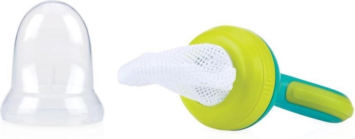 Nuby Sabbelzakje Blauw/groen 6m+