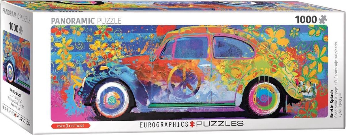 VW Kever puzzel panorama 1000 stukjes