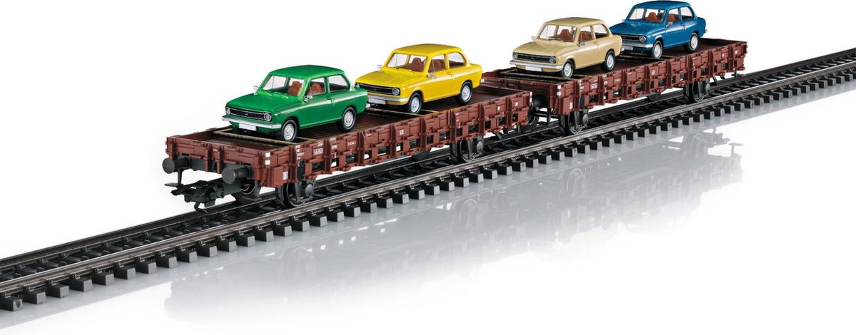 Märklin 046404 H0 plattewagenset DAF66 van de NS