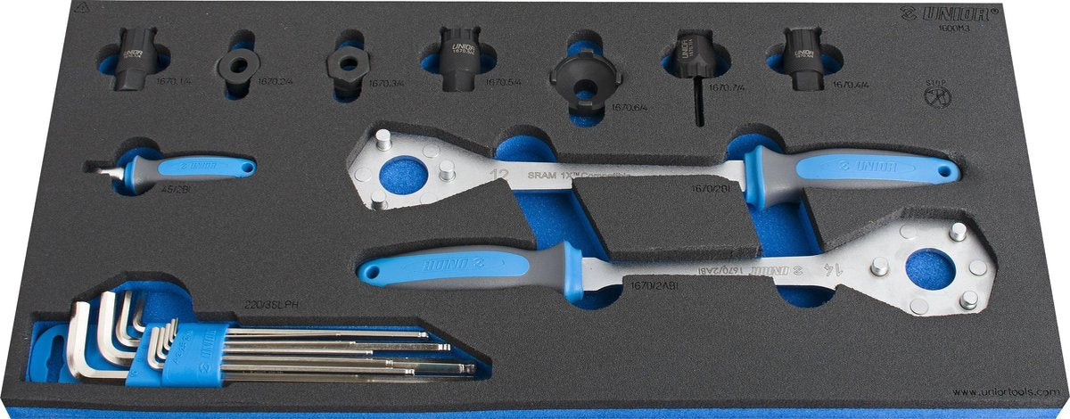SET FIETSGEREEDSCHAP IN SOS TOOL TRAY