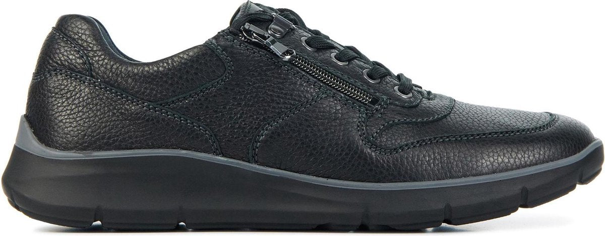 Waldlaufer Mannen Leren Lage sneakers / Herenschoenen 953017 - Zwart - Maat 42.5