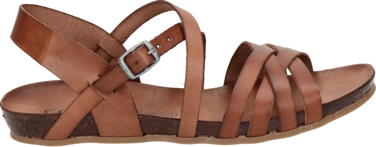 Cosmos dames sandaal - Cognac - Maat 38