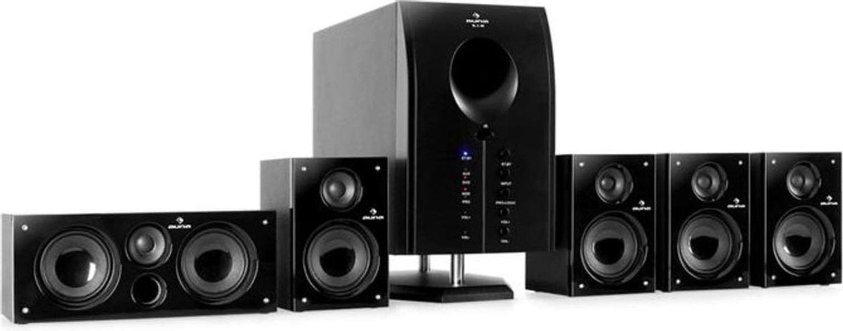 Areal 525 BK 5.1-Surround-boxset Auna actieve luidspreker thuisbioscoop