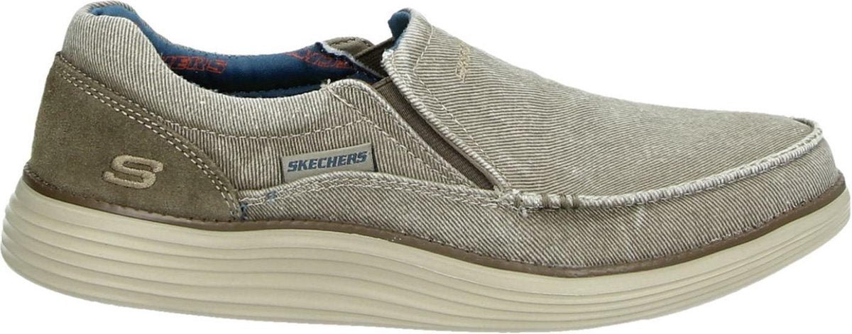 Skechers Status 2.0 Mosent Heren Instappers - Beige - Maat 41