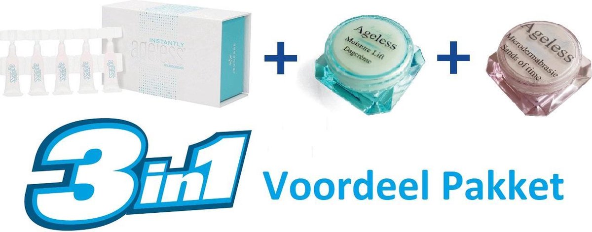 Instantly Ageless 5 pipetjes + Moisture Lift 6 ml + Sands of Time 6 ml - Voordeelverpakking