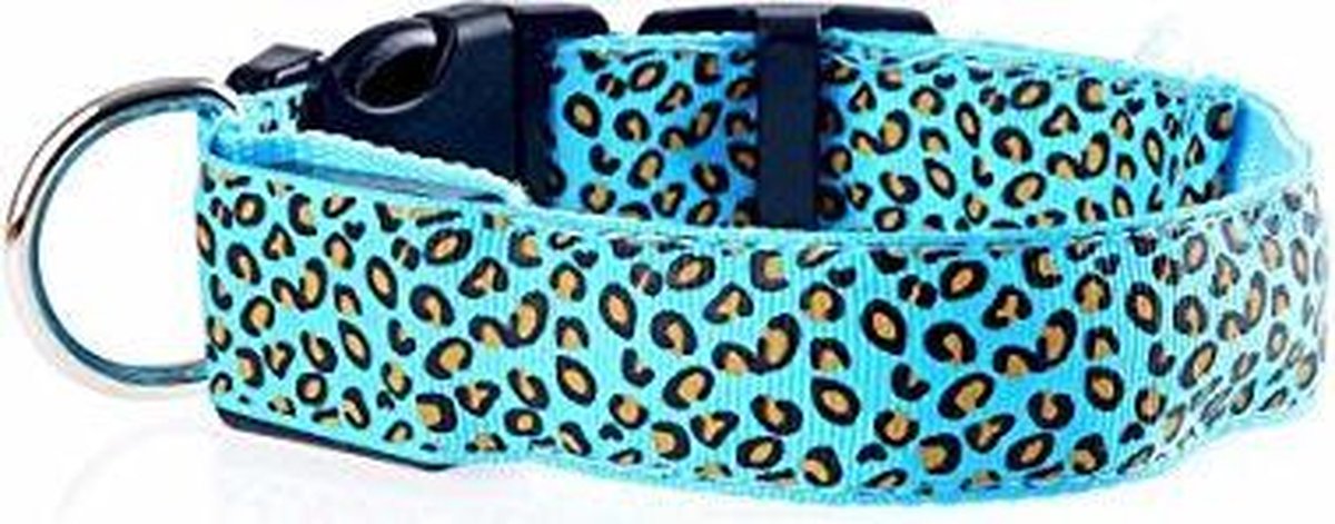 Pakketexpert Led Lichtgevende Hondenhalsband - Blauw - 43-60 cm