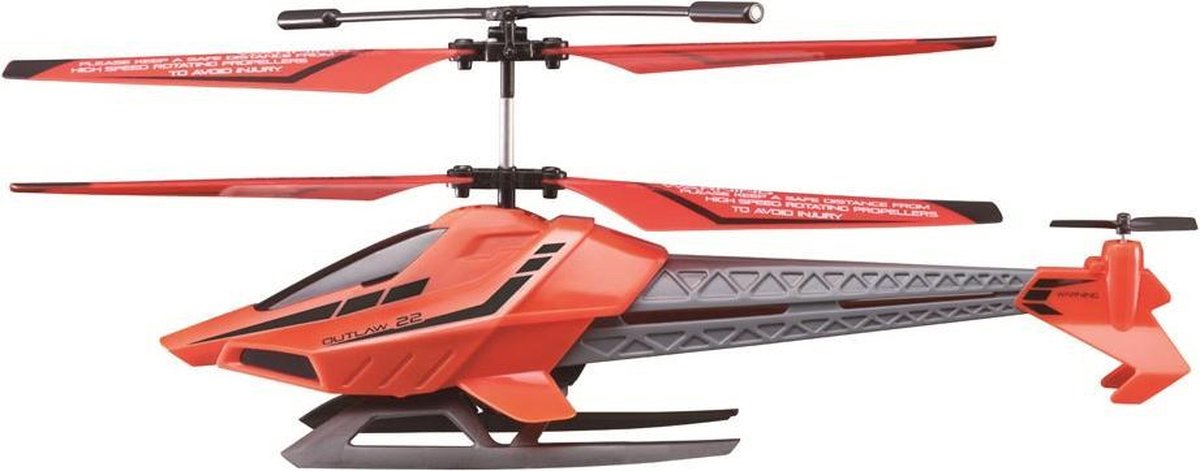 Sky Rover Outlaw Helikopter 25 Cm Rood