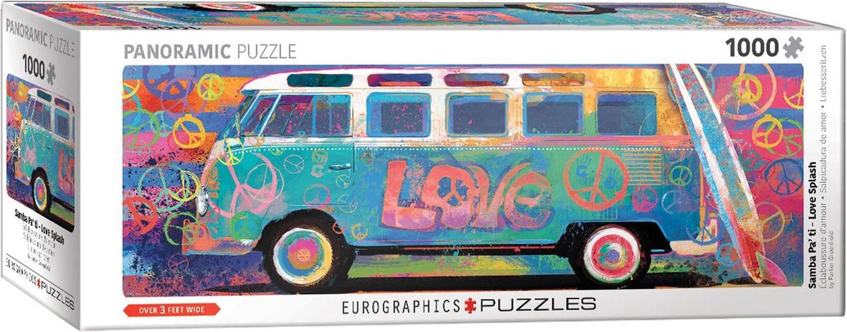 VW Bus panorama puzzel 1000 stukjes