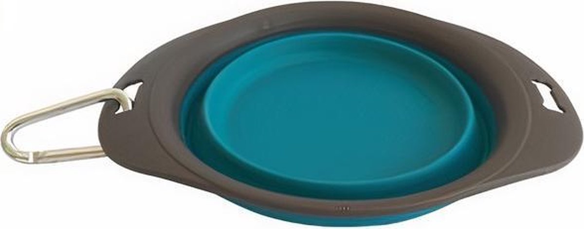 M-pets Voer- En Drinkbak 750 Ml Elastomeer 25 Cm Turquoise