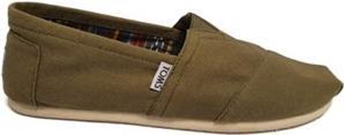 Toms Classic Espadrile 10000863 Olive Canvas Maat 40