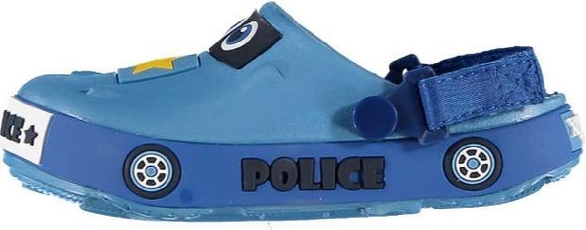 Xq Gardenwear Tuinklompen Politie Junior Rubber Blauw Mt 22-24