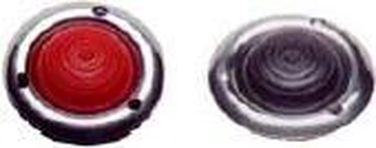 Rubberen dop met stalen ring (kleur zwart) (GS63093)