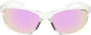 ICON Sport Zonnebril FRONTIER - Transparant montuur - Roze spiegelende glazen - GEPOLARISEERD (p)