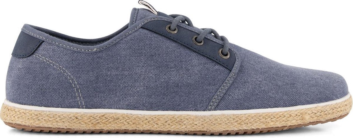NoGRZ W.B.Griffin - Canvas heren espadrilles met veters - Blauw - Maat 41