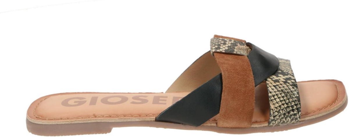 Gioseppo Lantana slippers bruin - Maat 37