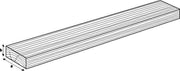 ARC Marine teakhouten Plank 45 x 10 mm - 2 meter