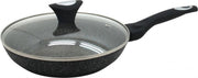 Antiaanbak Braadpan 24cm Keramische antiaanbaklaag en deksel zwart