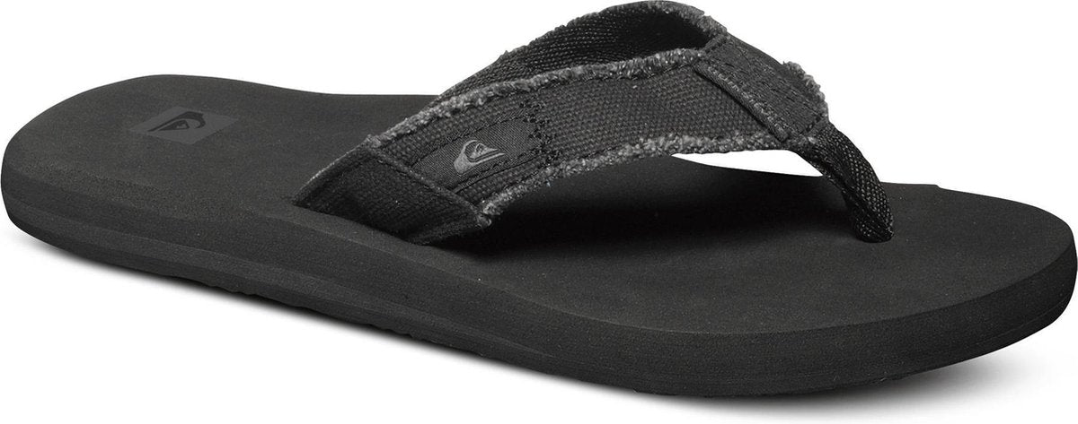 Quiksilver Monkey Abyss Youth Jongens Slippers - Black/Brown - Maat 33
