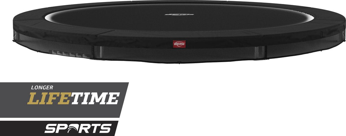 BERG Favorit Sports trampoline InGround 380 cm zwart