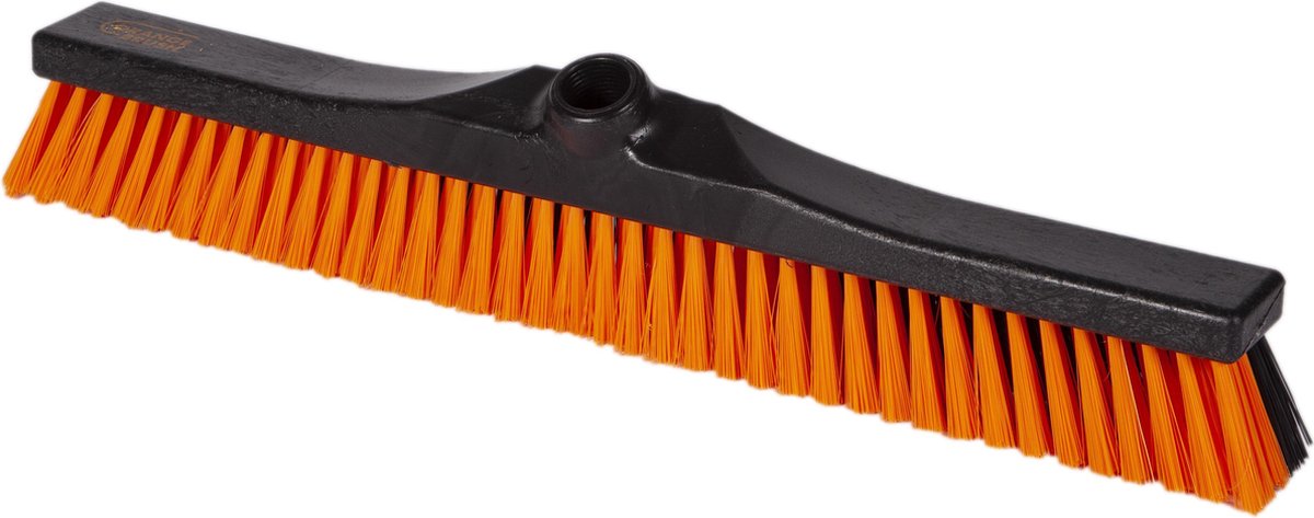 AANBIEDING - OrangeBrush  - Combi bezem - 50 cm - Harde en Zachte haren - Gemaakt van gerecycled kunststof - OB20350