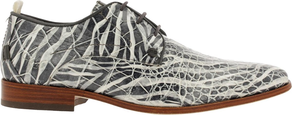 Rehab Heren Nette schoenen Greg Croco Zebra - Grijs - Maat 43