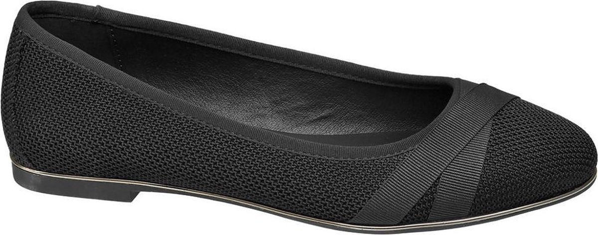 Graceland Dames Zwarte ballerina - Maat 36