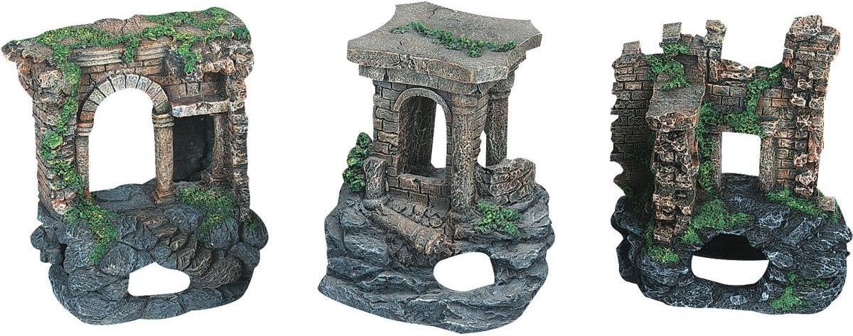 Aquarium decoratie Ruïne - 14 x 10 x 16 cm