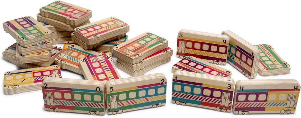 BS Toys Domino Treinen - Hout