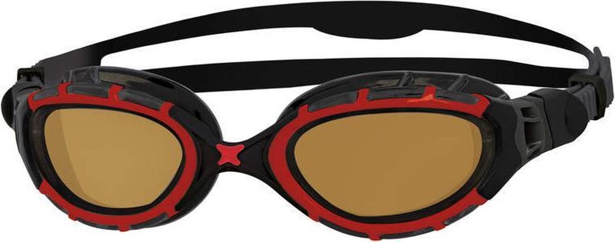 Zoggs Predator Flex Polarized Ultra Zwembril Red Black