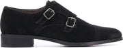 Pertini Vrouwen Suède Instapschoenen / Damesschoenen / Instapper 15216 - Zwart - Maat  38