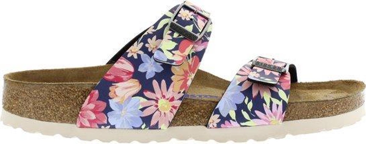 Birkenstock Sydney Supernatural Flowers Navy  - smal - maat 35
