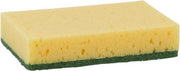 30x Gele schuursponzen / sponzen vlak premium 14 x 9 x 3 cm - Schoonmaak / keukenartikelen