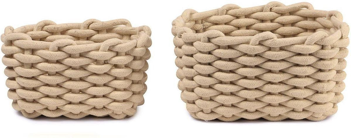 Baytex Gevlochten Manden Set Sierra Beige