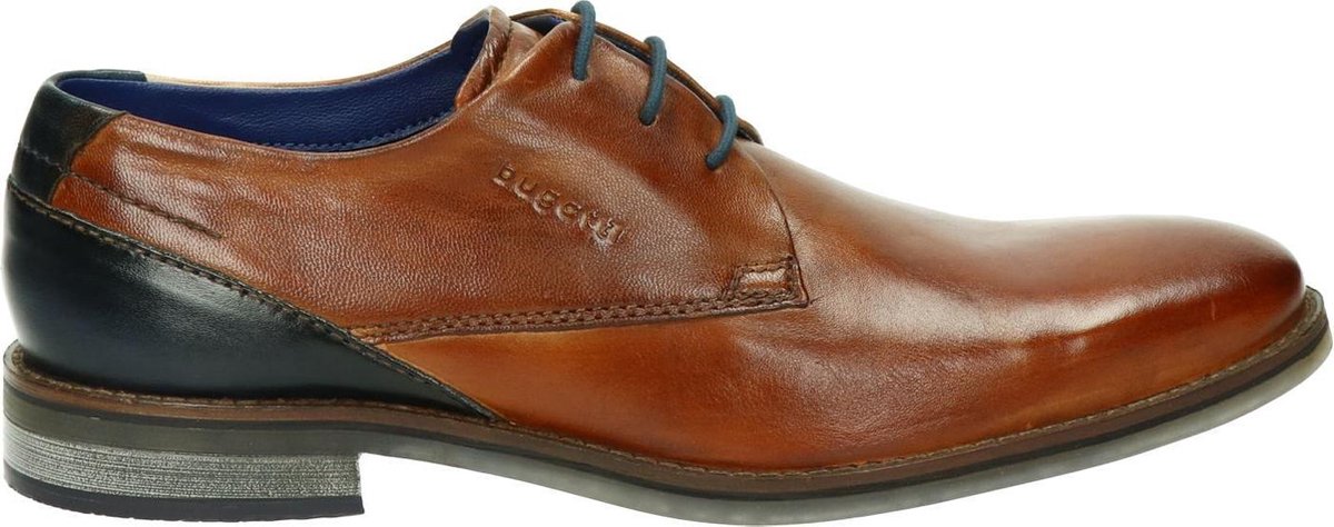 Bugatti heren veterschoen - Cognac - Maat 42
