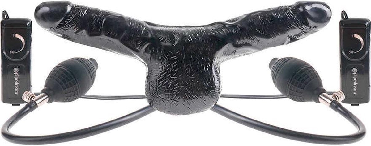 Fetish Fantasy Series Oppompbare Dildo Double Delight - zwart