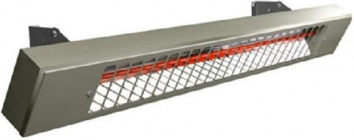 rvs coated infrarood heater 1500 Watt voorzien van keramische verwarmingselementen