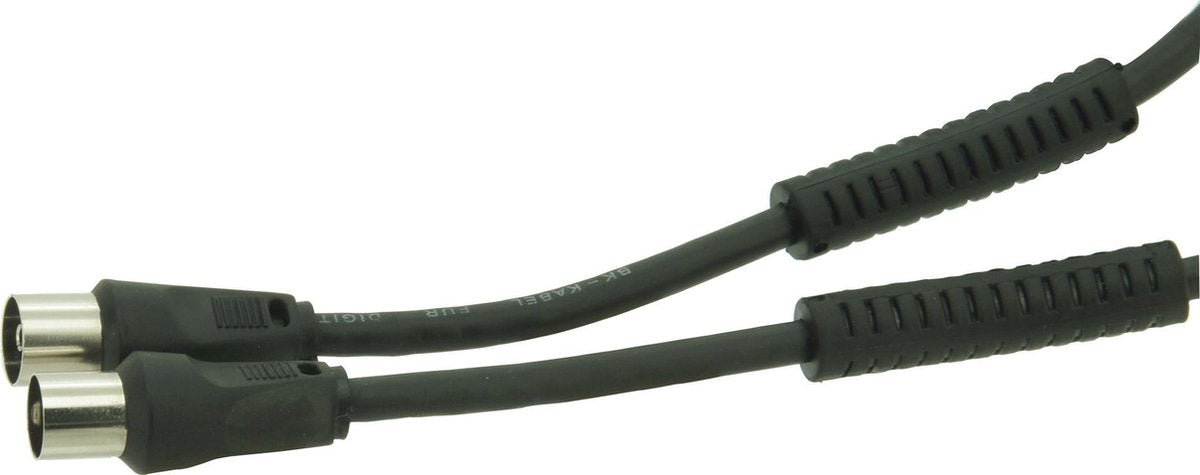 Coax kabel 5 Meter Zwart Profile