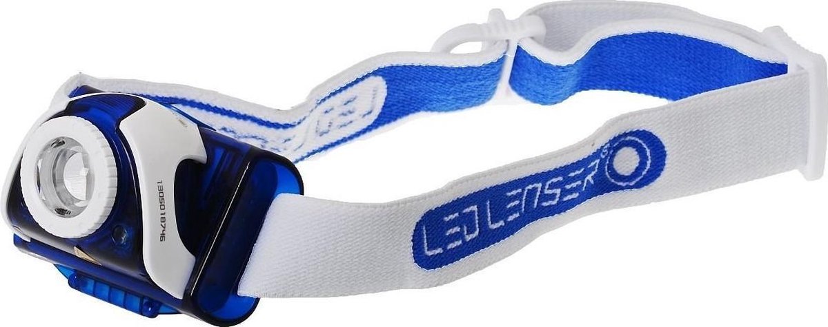 LedLenser LED Hoofdlamp SEO 7R Oplaadbaar - Blauw – Wit