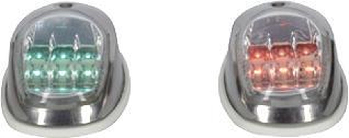 Led Navigatieverlichting Rvs Opbouw Set (Sb+Bb)
