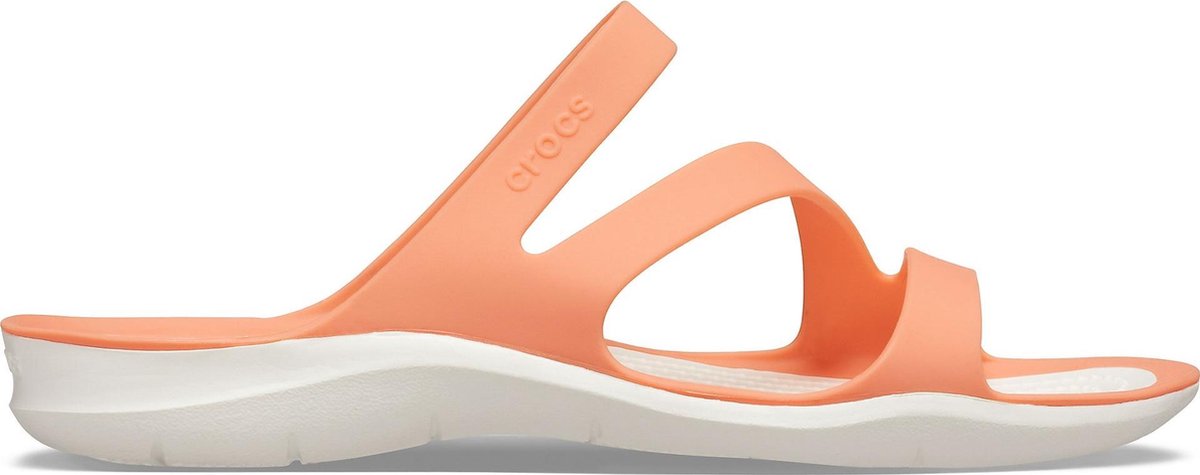 Crocs Sandalen - Maat 37/38 - Vrouwen - oranje/wit