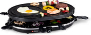 Alpina Gourmetstel - Bakplaat -  met Pannetjes en Spatels - 1200W - 8 Personen