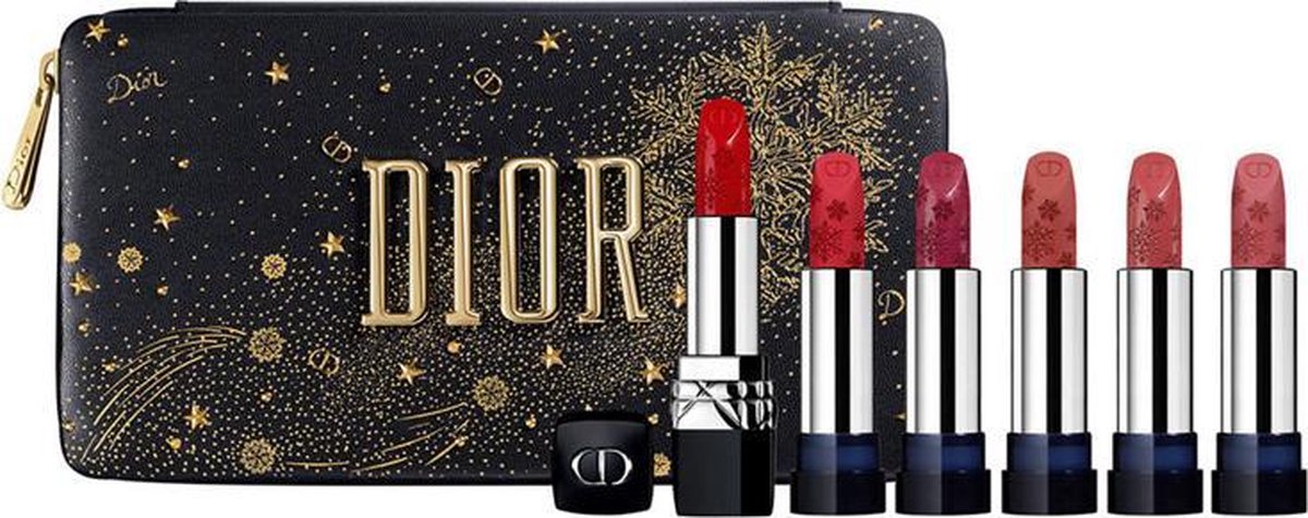 DIOR Holiday Look 2020 Rouge Dior Golden Nights Lippenstiftset mit Refills – 6 Lippenstiftfarben