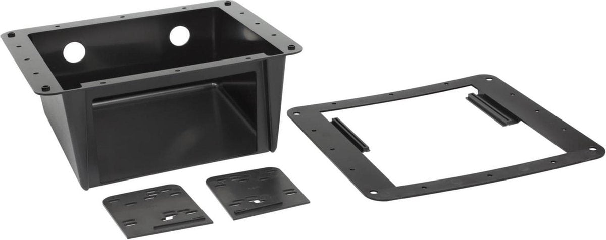 2-DIN frame ECO onderbouwbakje universeel Zwart