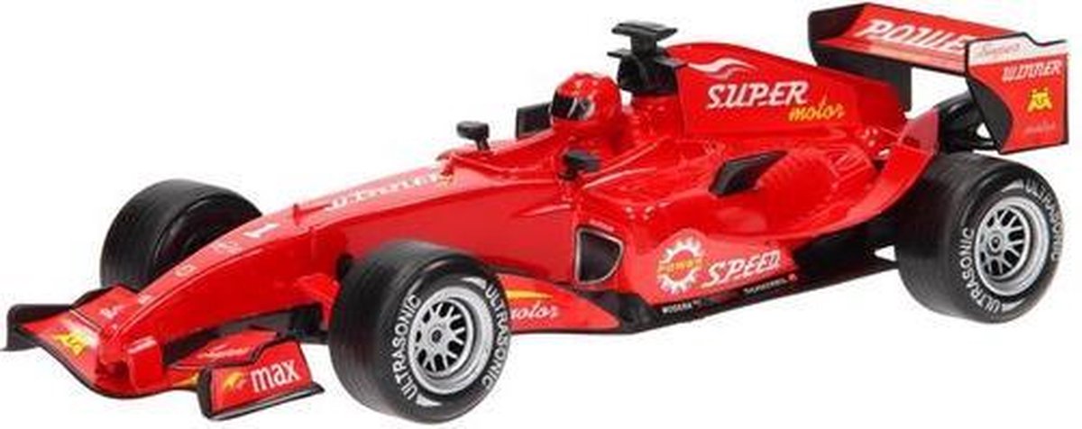Raceauto Formule 1 JohnToy 1:12 met licht en geluid Rood