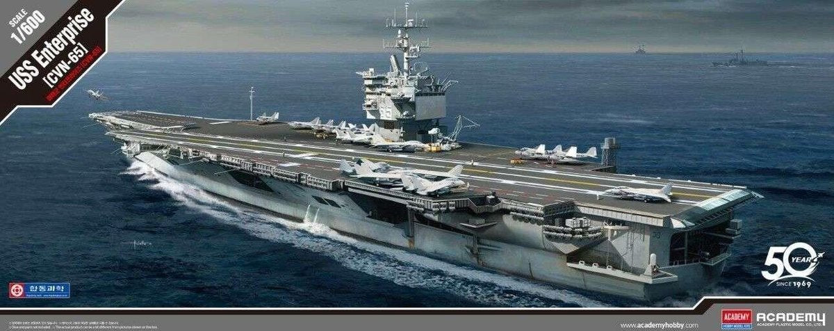 1:600 Academy 14400 USS Enterprise CVN-65 Ship Plastic kit
